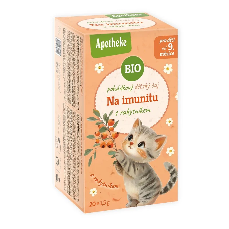 SCHÖNER TEE FÜR KINDER - WILDROSE, Pfefferminze, Kamille und Sanddorn BIO (20 x 1,5 g) 30 g - APOTHEKE