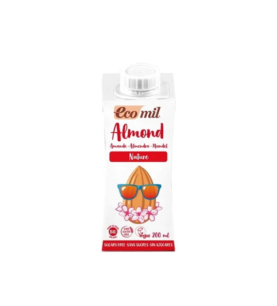 Mandelgetränk ohne Zucker BIO 200 ml Ecomil DATE: 12.2025