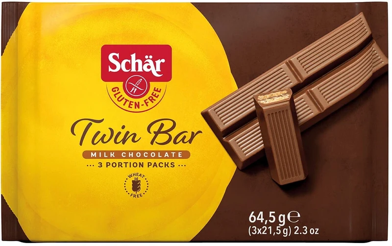 Zwillingsriegel glutenfreie Schokoladenwaffeln 3x21.5g Schar DATE: 12.2025