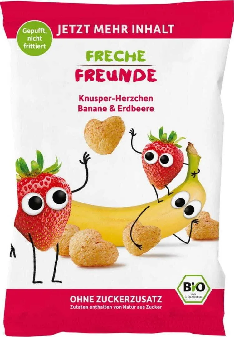 Baby-Mais-Chips Banane-Erdbeere 30g EKO Erdbar