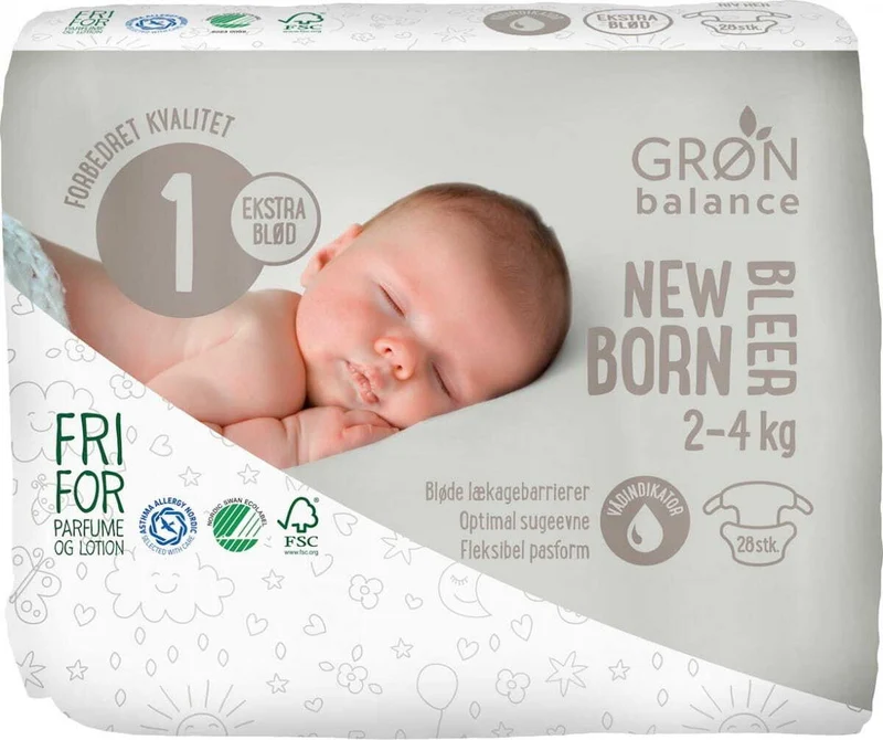 NEUGEBORENEN-WINDELN 2 - 4 kg (28 Stk.) - GRON BALANCE