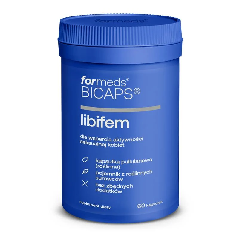 Bicaps LibiFEM Maca + Immaculate + Ashwagandha + Cranberry-Frucht + Koreanischer Ginseng + Muira Puama 60 Kapseln ForMeds
