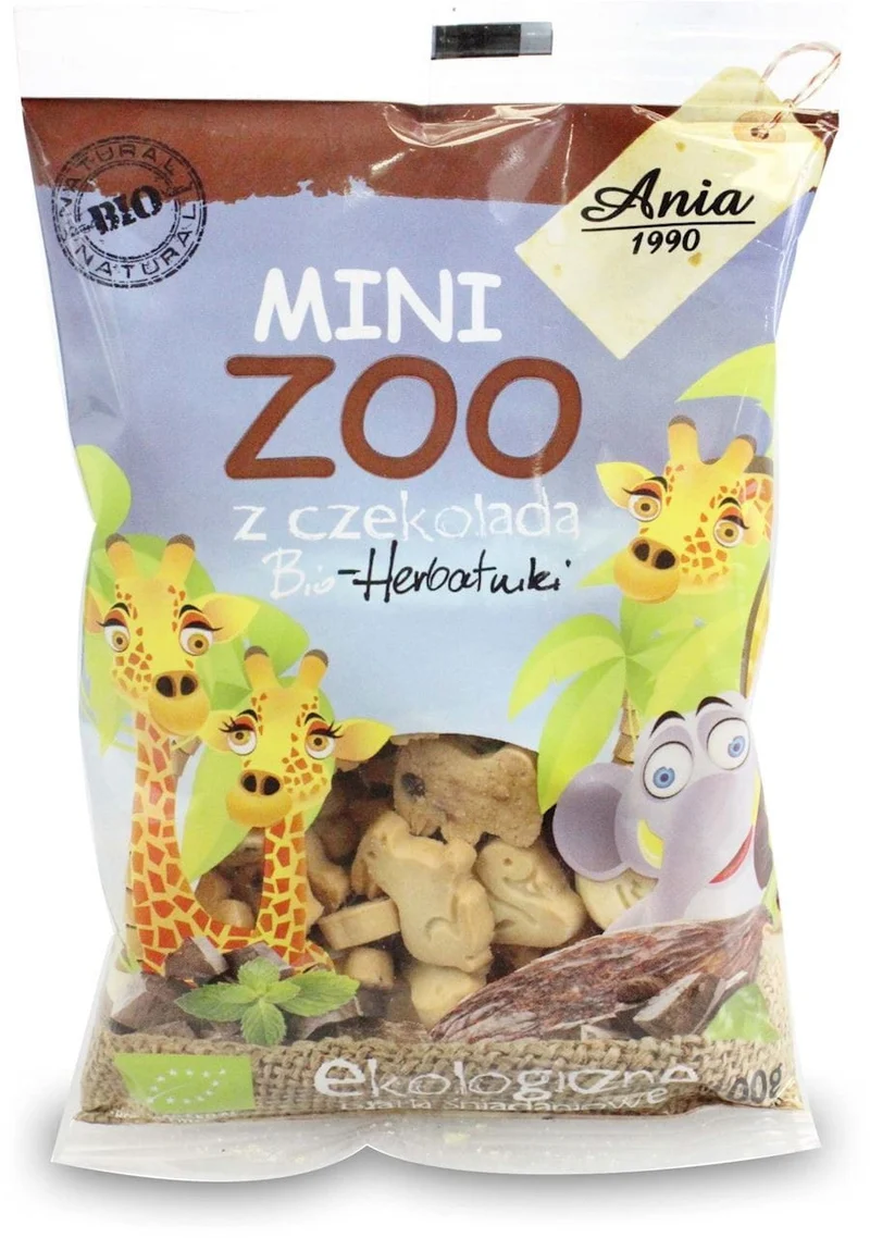 MINI ZOO CHOCOLATE CAKES BIO 100 g - BIO ANIA DATE: 12.2025
