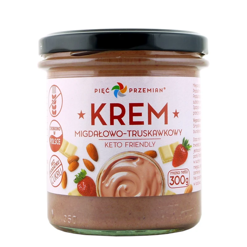FIVE CHANGES Mandel-Erdbeer-Creme KETO 300g