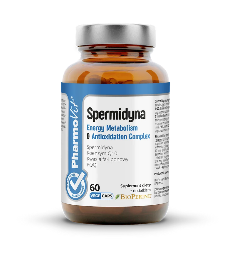 SPERMIDIN ENERGIE STOFFWECHSEL & ANTIOXIDATION KOMPLEX 60 KAPSELN - PHARMOVIT (CLEAN LABEL)