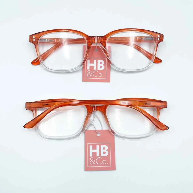 HB&Co Ombre Reading Glasses +4 Orange