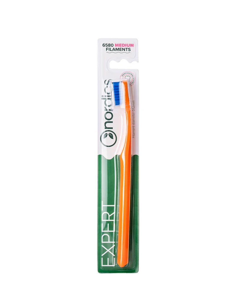 EXPERT CURVE ZAHNBÜRSTE 6580 MEDIUM HART ORANGE - NORDICS