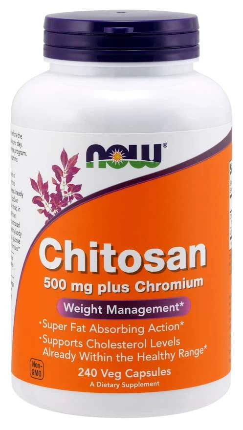 Chitosan Chitosan 500 mg und Chrom 100 µg 240 Kapseln NOW FOODS