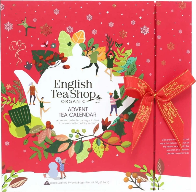 Weihnachtsteeset Adventskalender rot (25x2) 50g English Tea Shop