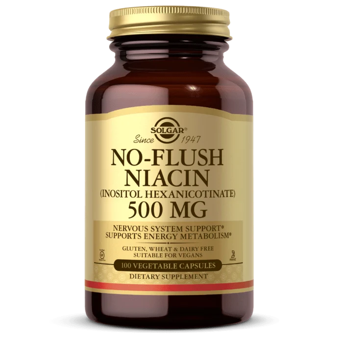 No-Flush Niacin (Inositol Hexanicotinat) (100 Kapseln).