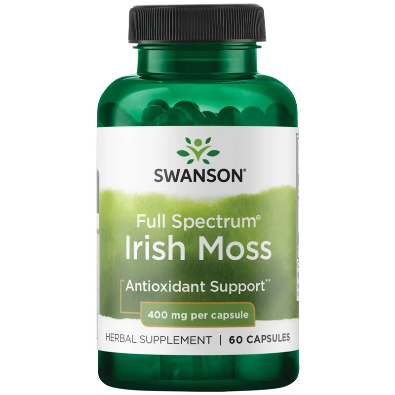 SWANSON FS Irisches Moos 400 mg (60 Kapseln).