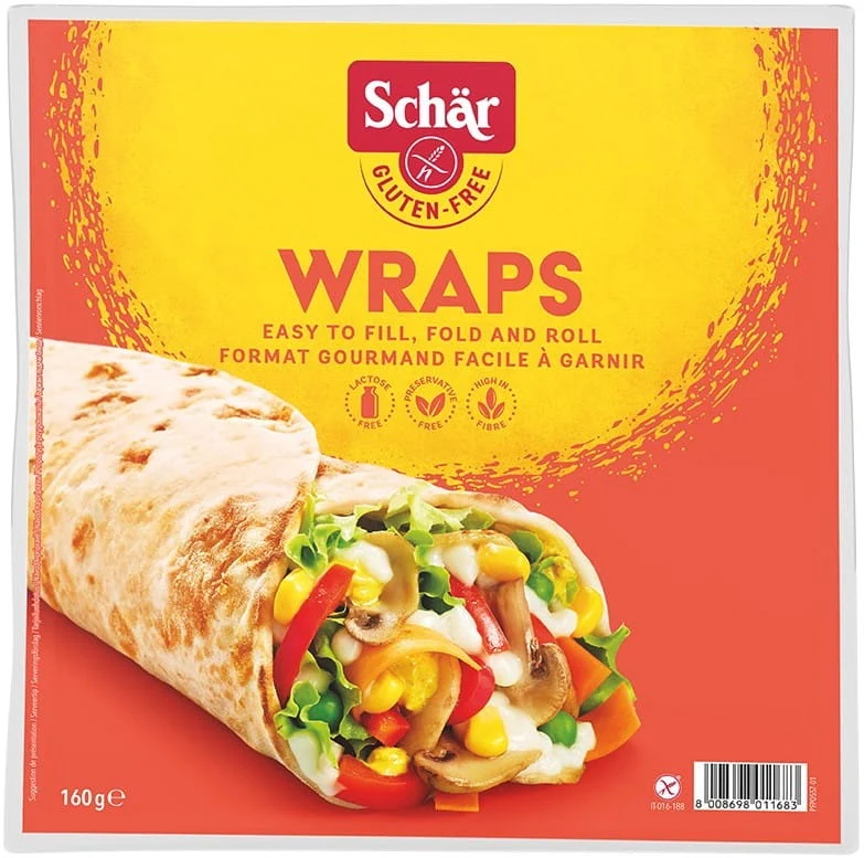 Glutenfreie Wraps 160 g Schar DATE: 11.2025