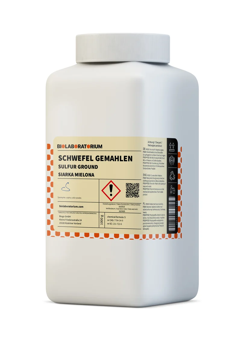 Gemahlener Schwefel 1 kg BIOLABORATORIUM
