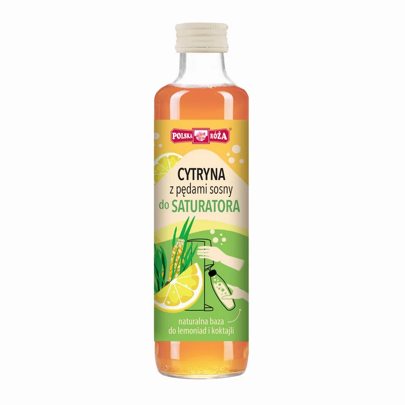 Zitronensirup mit Piniensprossen für einen Carbonator 250ml POLSKA RÓŻA