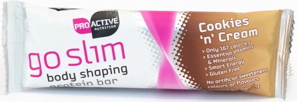 Nothing Naughty Go Slim Protein Bar Cookies & Cream 44g