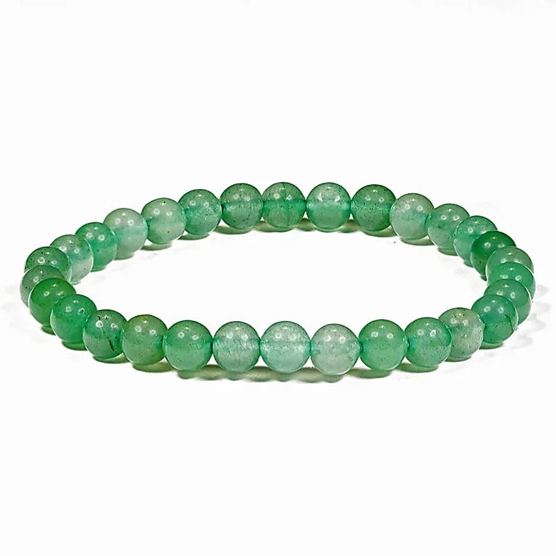 Armband 6mm Grön Aventurin