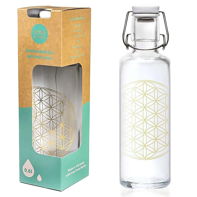 Vattenflaska Livets blomma 600ml