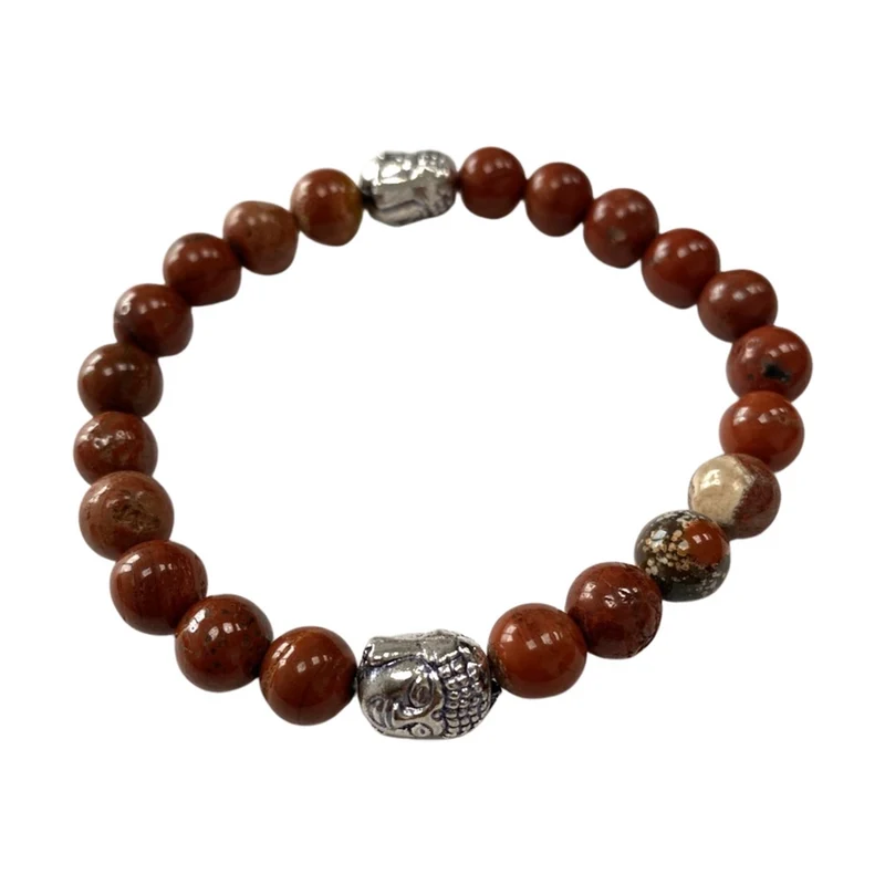 Rannekoru 8mm Jaspis - Buddha