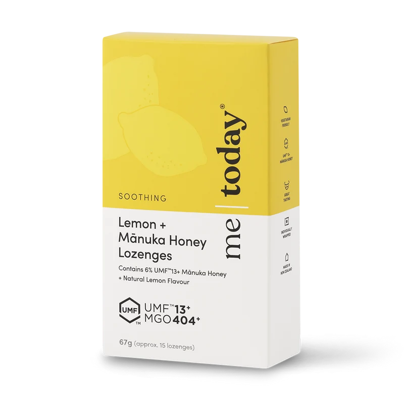 Me Today Soothing Lemon and Mānuka Honey Lozenges UMF13 15s