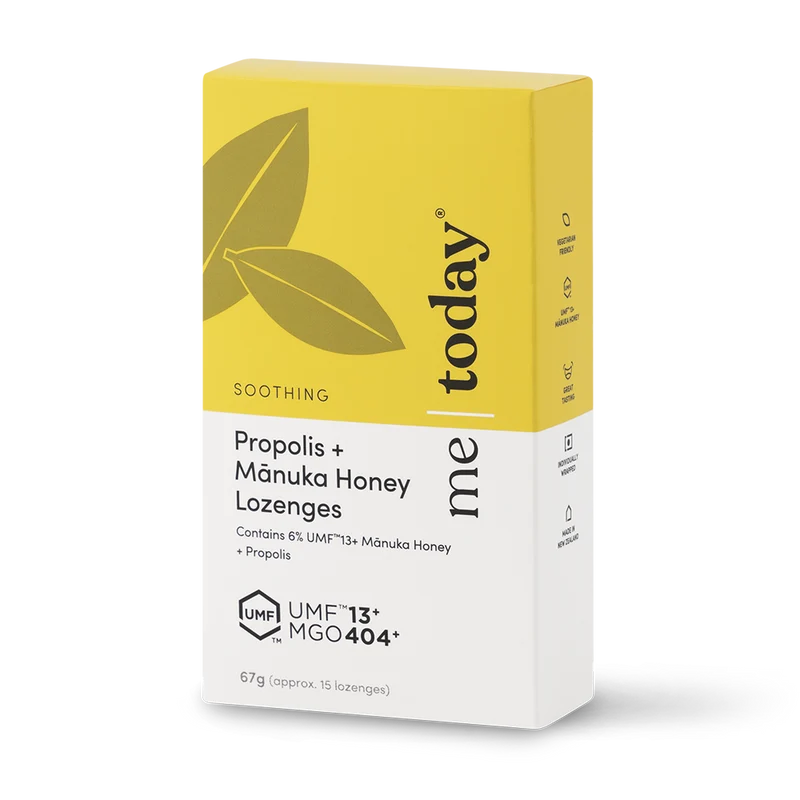 Me Today Soothing Propolis and Mānuka Honey Lozenges UMF13 15s