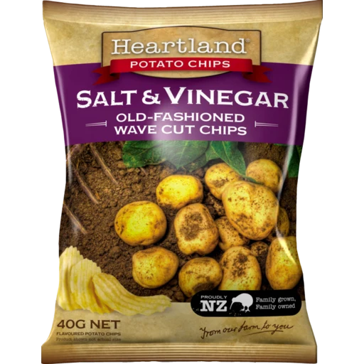 Heartland Chips Salt & Vinegar 40 g