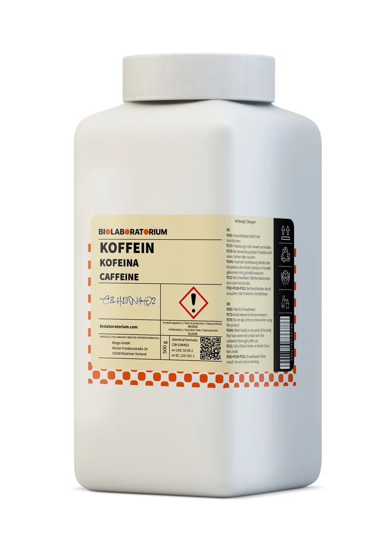 Koffein wasserfrei 500g BIOLABORATORIUM