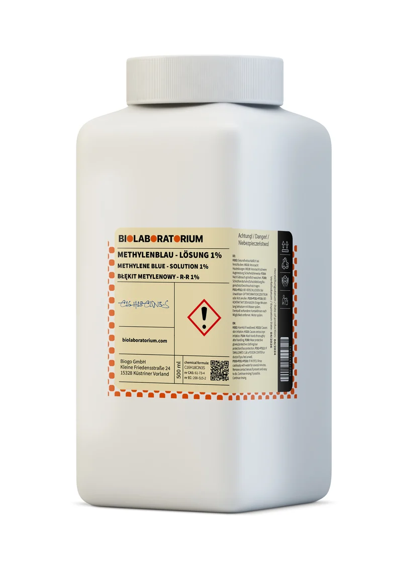 Methylenblaulösung 1% - rein 500 ml BIOLABORATORIUM