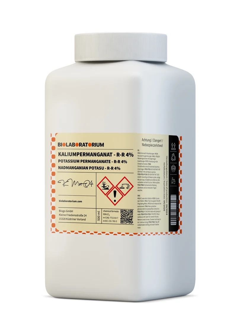 Kaliumpermanganatlösung 4% - rein 500ml BIOLABORATORIUM