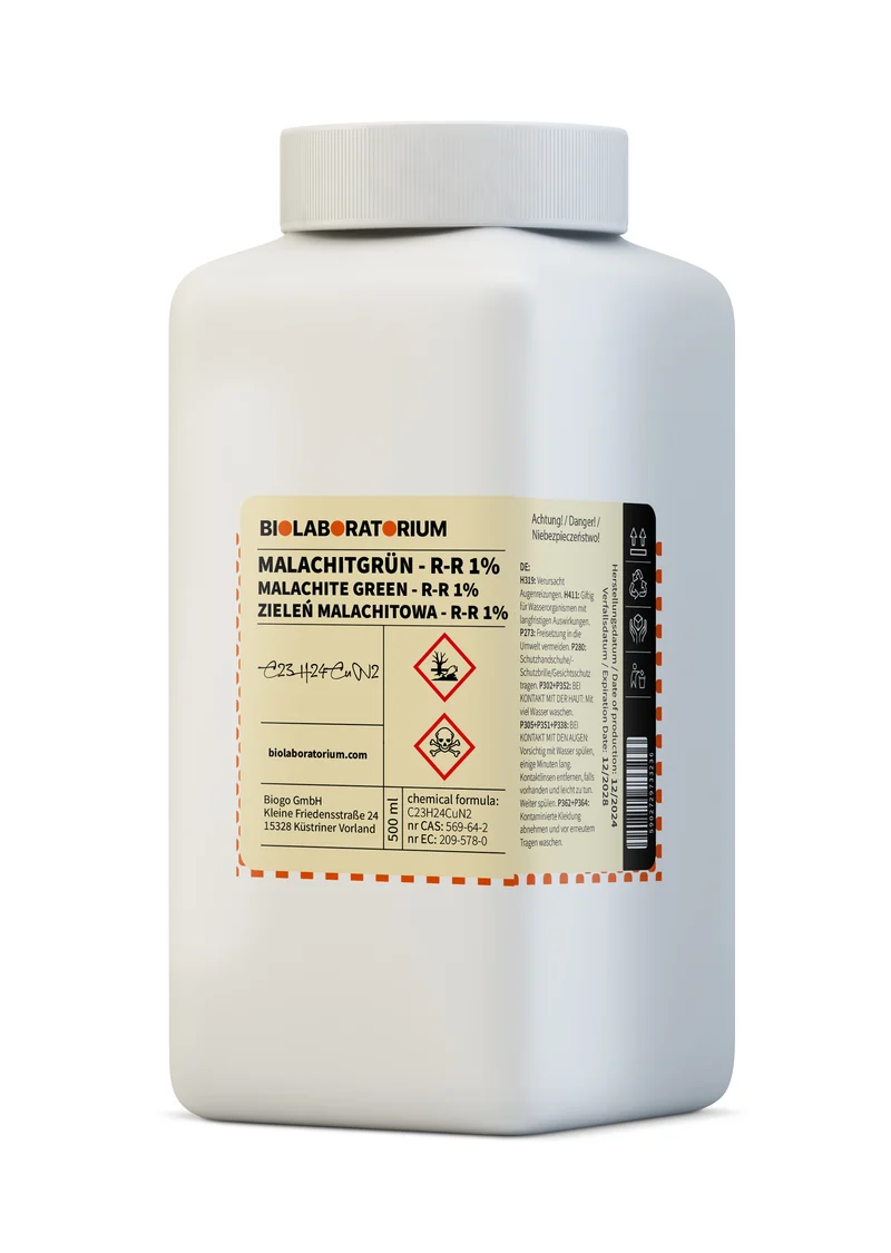 Malachitgrün Lösung 1% - rein 500ml BIOLABORATORIUM