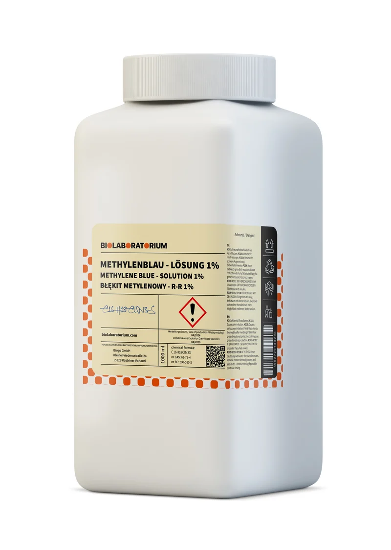 Methylenblaulösung 1% - rein 1000 ml BIOLABORATORIUM