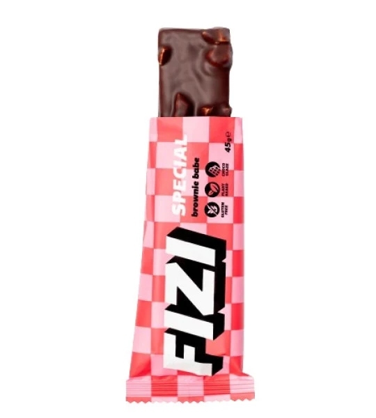Riegel mit Schokoladenüberzug Glutenfrei Brownie Babe 45 g – FIZI
