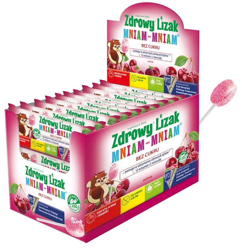 Gesunder Lutscher Mmm-Mmm-Mmm Kirsche b/c Display 40 Stück STARPHARMA