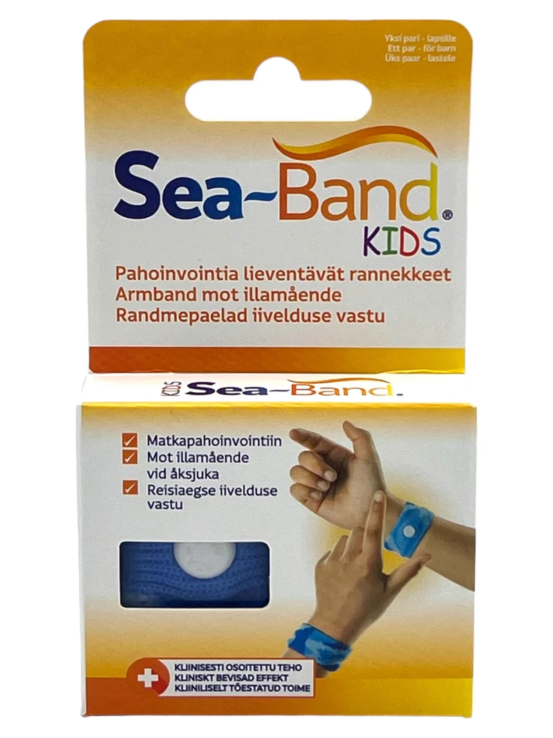 Sea-Band Kids armband, blå 1par
