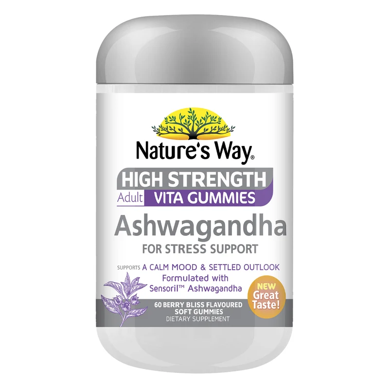 Nature's Way High Strength Adult Vita Gummies Ashwaganda 60s