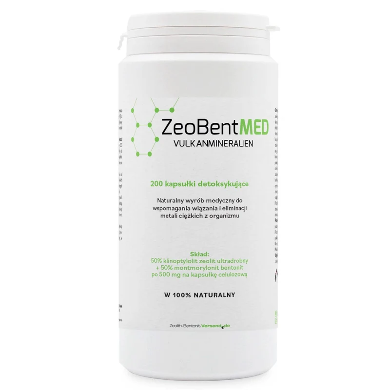 ZEOBENTMED Mikronisiertes Zeolith und Bentonit Detox (200 Kapseln)