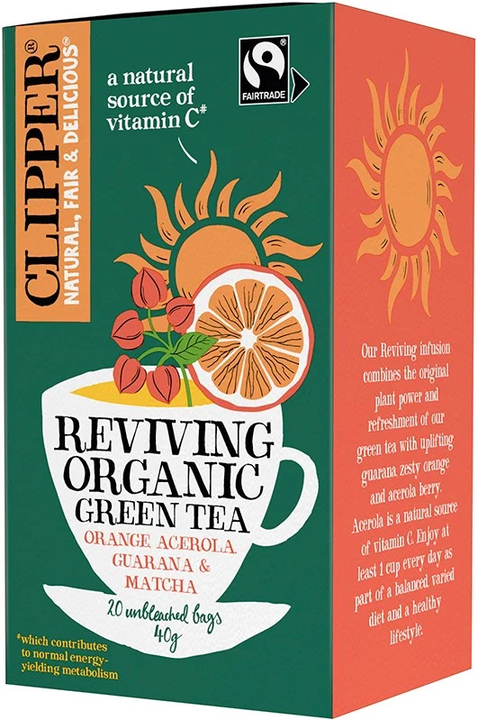 Clipper Vihreä Tee Reviving (L) 20pss