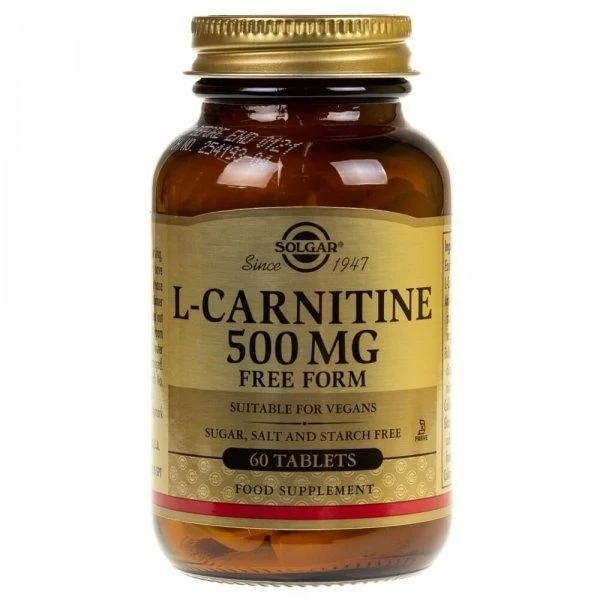 SOLGAR L-Carnitin - L-Carnitin 500 mg (60 Tabletten)