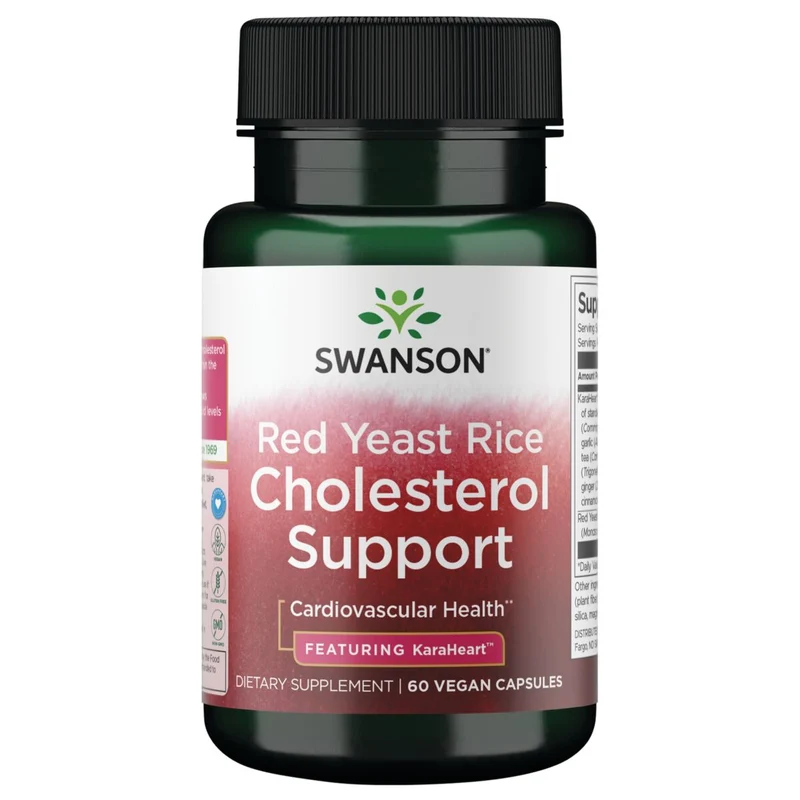 SWANSON Red Yeast Rice Cholesterin Unterstützung (60 Kapseln).