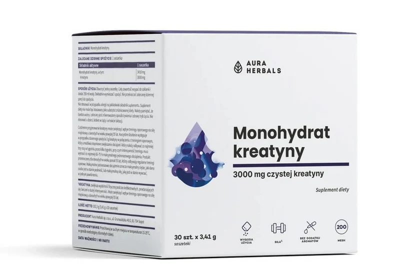 AURA HERBALS Kreatin-Monohydrat (30 Stk.)