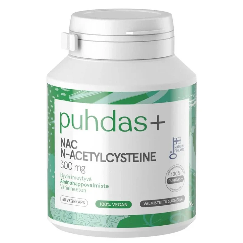 puhdas+ NAC 300mg 60 kapslar