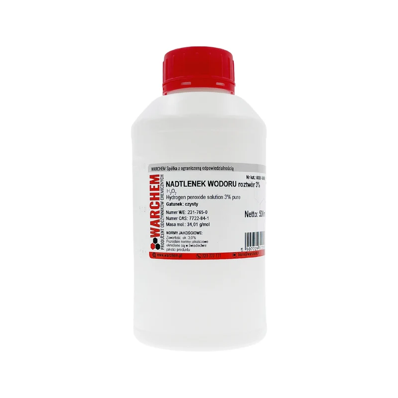 Wasserstoffperoxidlösung 3% (sauerstoffhaltiges Wasser) - rein 500ml WARCHEM