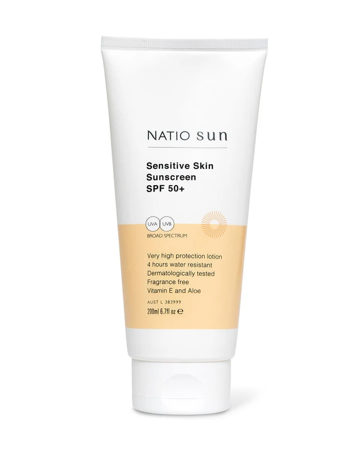 Natio Sensitive Skin Sunscreen SPF50+ 200ml