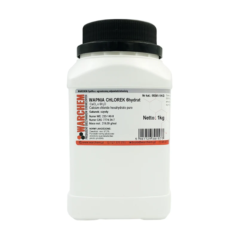 CALCIUM CHLORIDE 6hydrate - rein 1kg WARCHEM