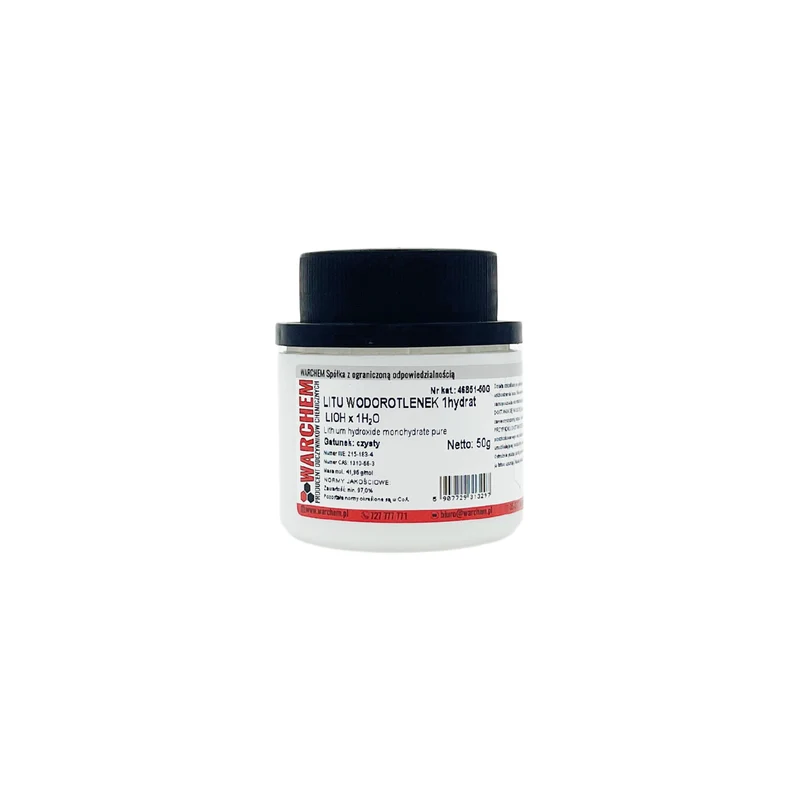 LITIUM HYDROTOXID 1hydrat - rein 50g WARCHEM