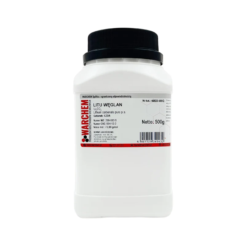 LITIUMKARBONAT - CZDA 500g WARCHEM