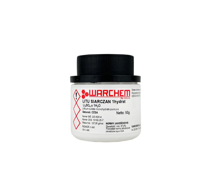 LITIUM-SULPHAT 1hydrat - CZDA 50g WARCHEM