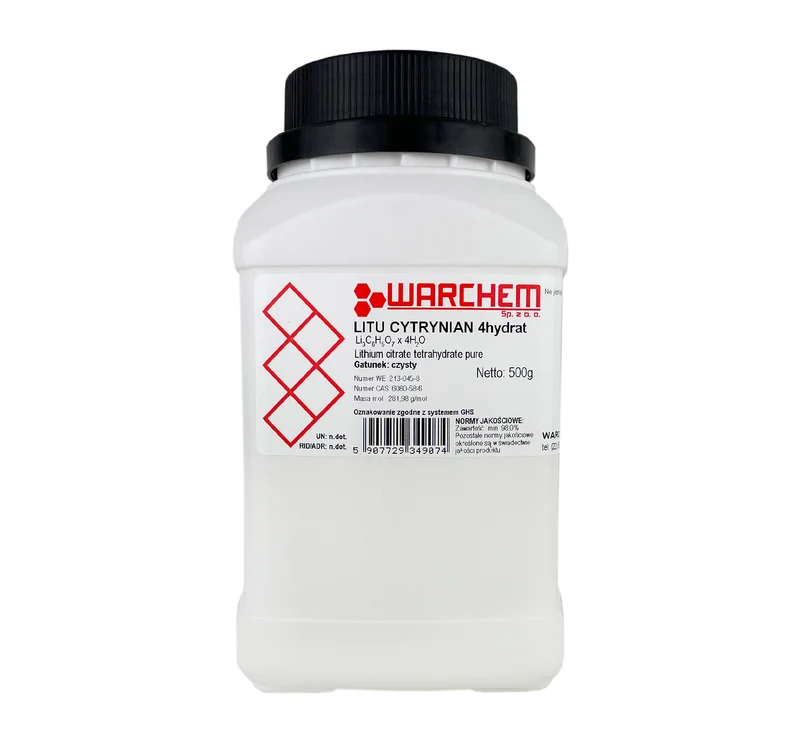 LITIUMZITRAT 4-Hydrat - rein 500g WARCHEM