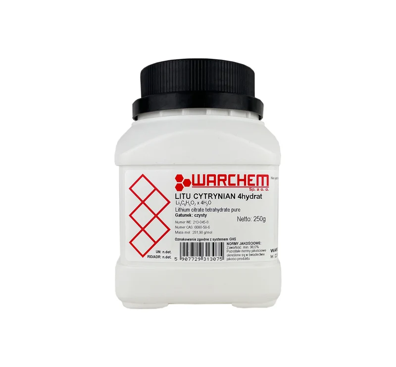 LITIUMZITRAT 4-Hydrat - rein 250g WARCHEM