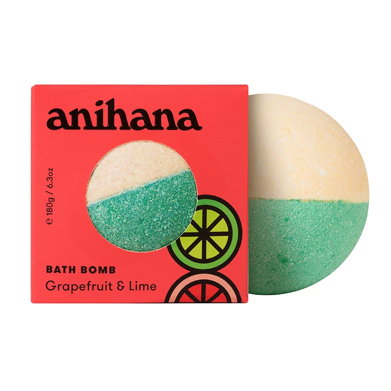 Anihana Bath Bomb Grapefruit & Lime 180g