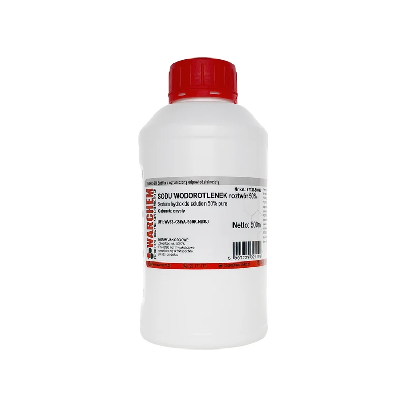 SODIUM HYDROXIDE 50% Lösung - rein 500ml WARCHEM